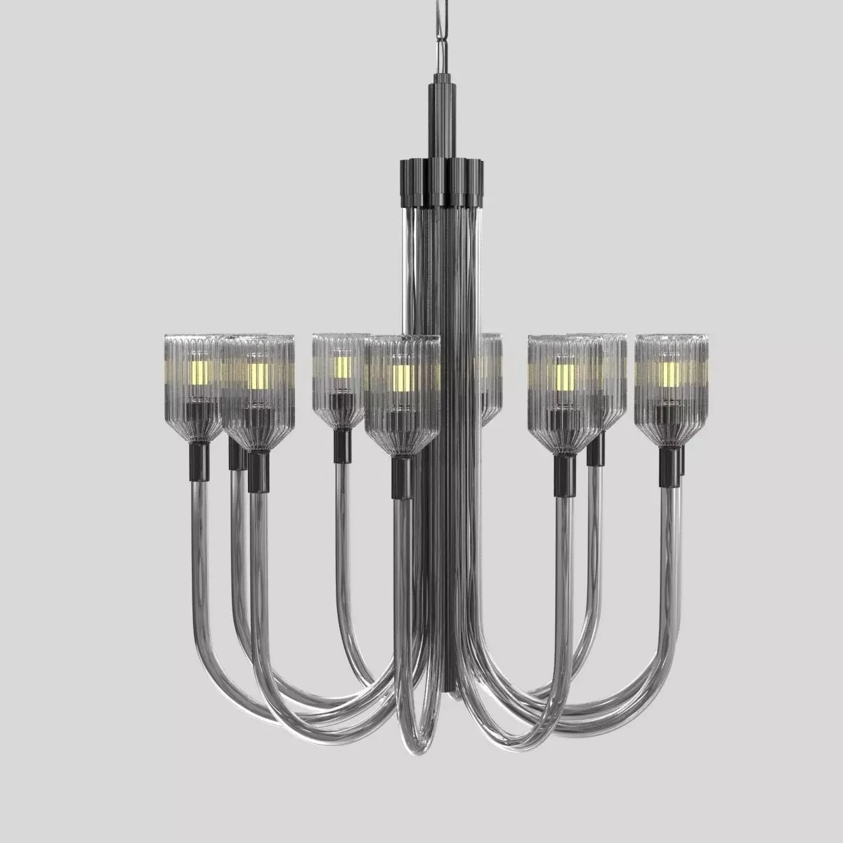 Reverie Medium Single Tier Chandelier Visual Comfort 3D model_0