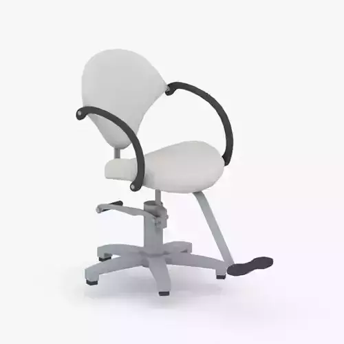 0896 - Hairdresser Chair Low-poly 3D model