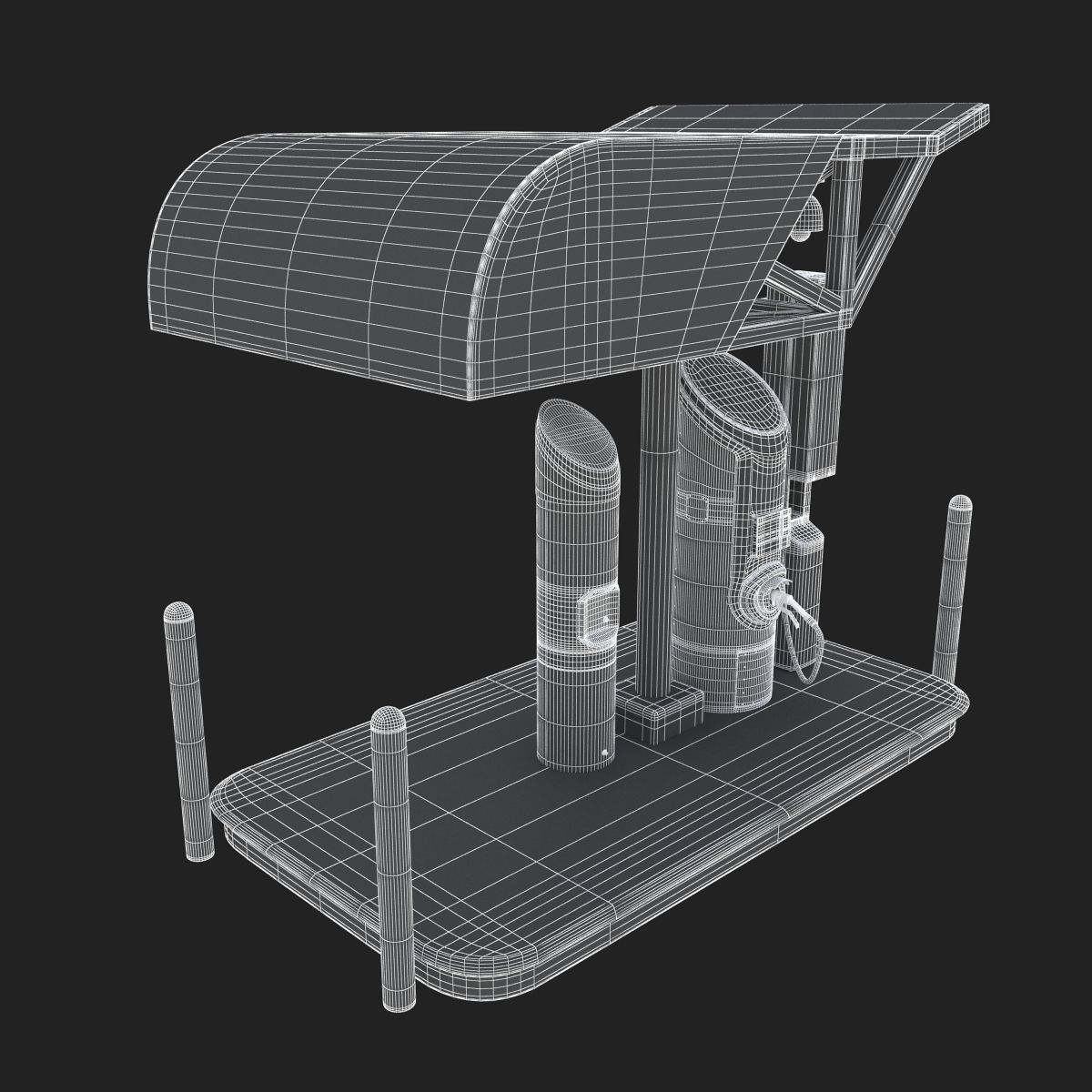 Electric Vehicle Charging Station eVgo 3D model_18