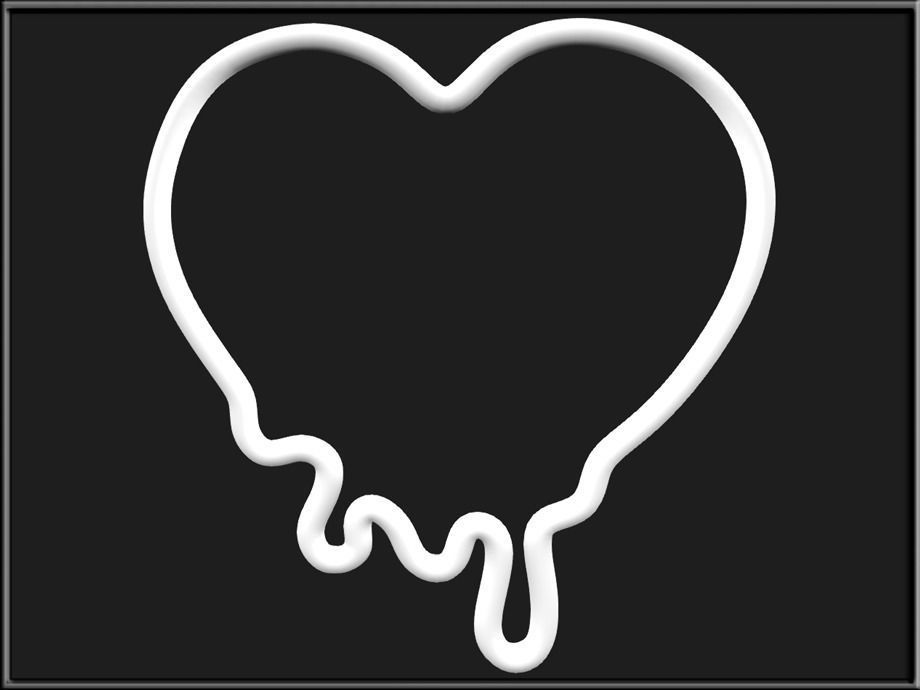 Heart Display Low-poly 3D model_4