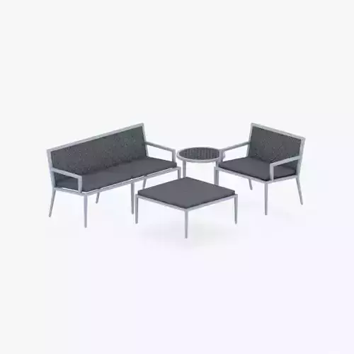 0913 - Sofa Chair and Table Set