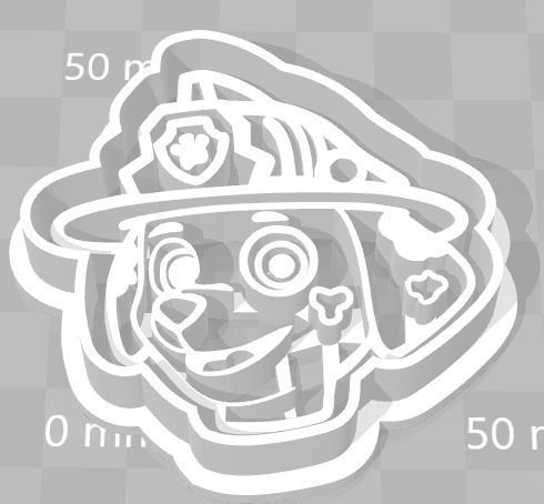 Paw Patrol Cookie Cutter Details Marshal