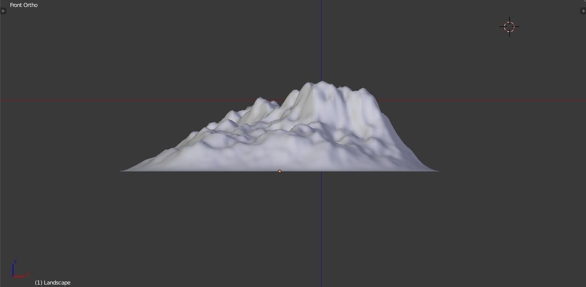 Mountain - Landscape terrain Free low-poly 3D model_19
