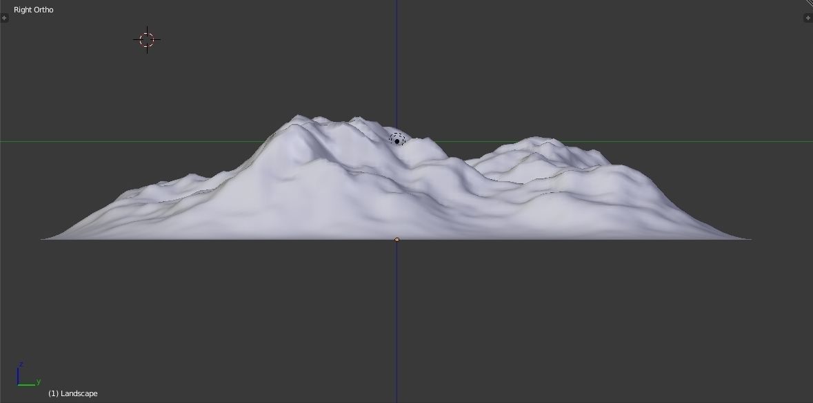Mountain - Landscape terrain Free low-poly 3D model_18