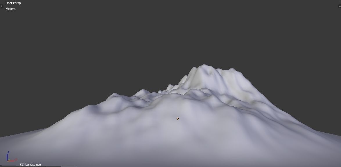 Mountain - Landscape terrain Free low-poly 3D model_21