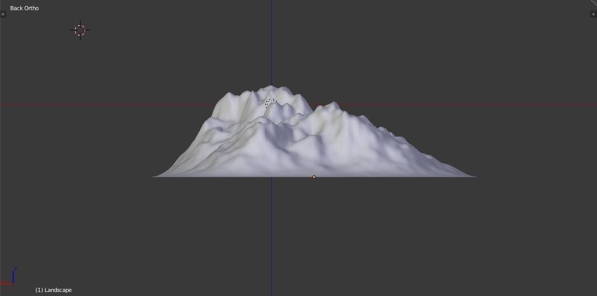 Mountain - Landscape terrain Free low-poly 3D model_17