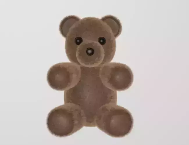 Teddy Bear with Hair