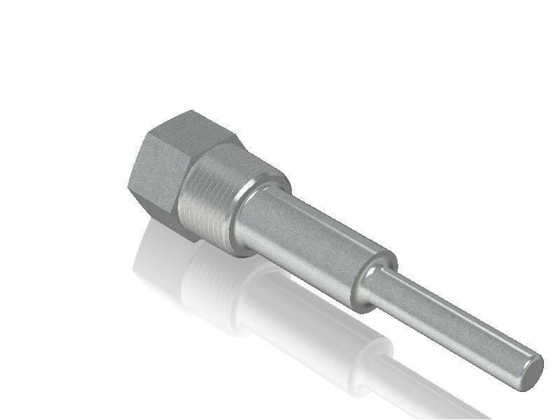 Ashcroft Threaded Stepped Thermowells free 3D model CGTrader