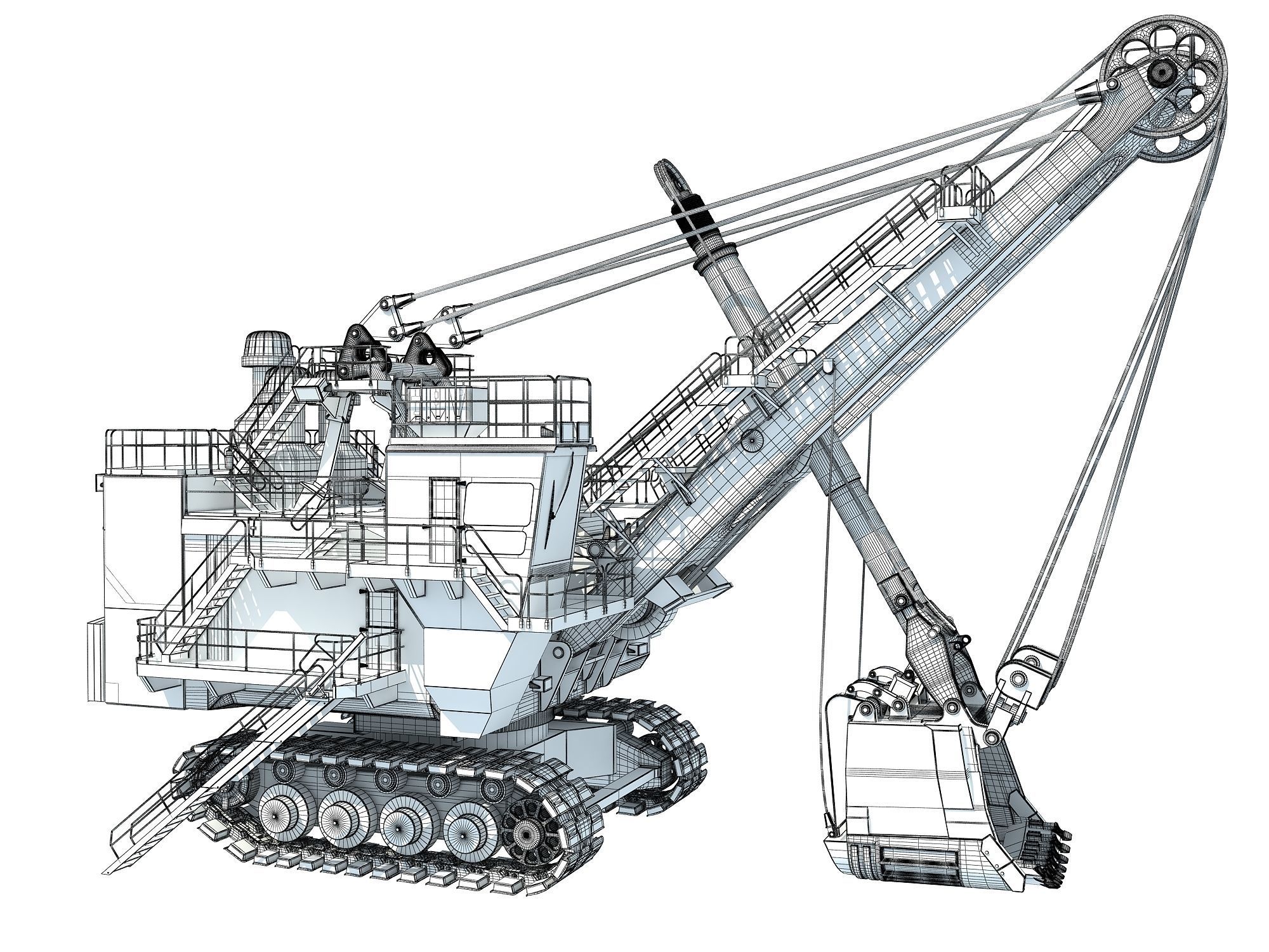 Mining Machinery 3D model_43