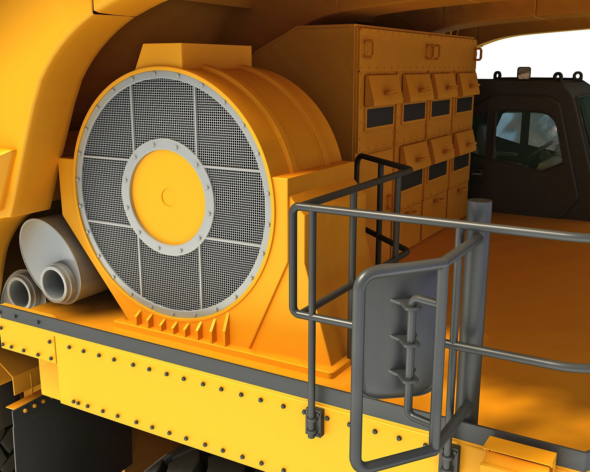 Mining Machinery 3D model_14