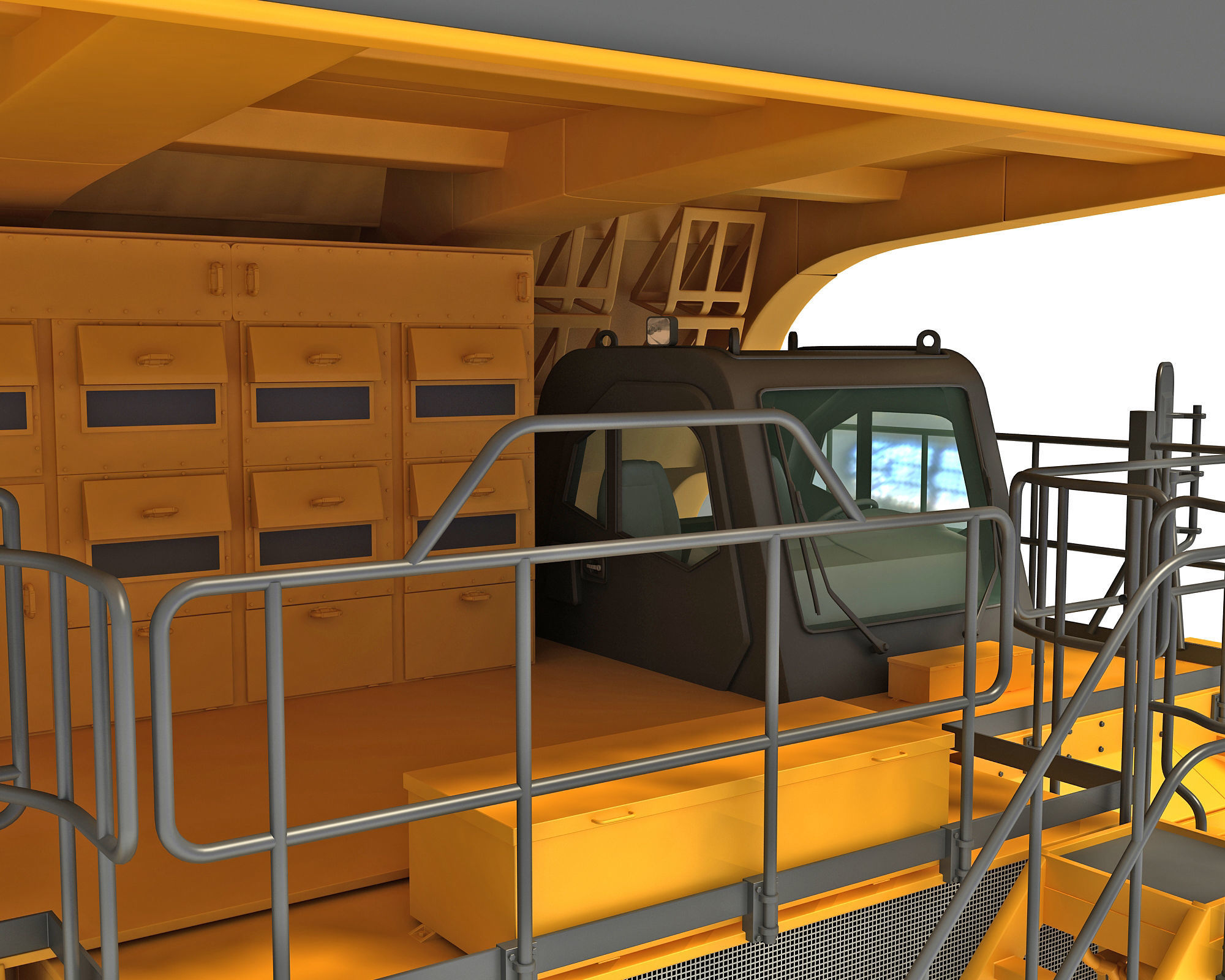 Mining Machinery 3D model_15