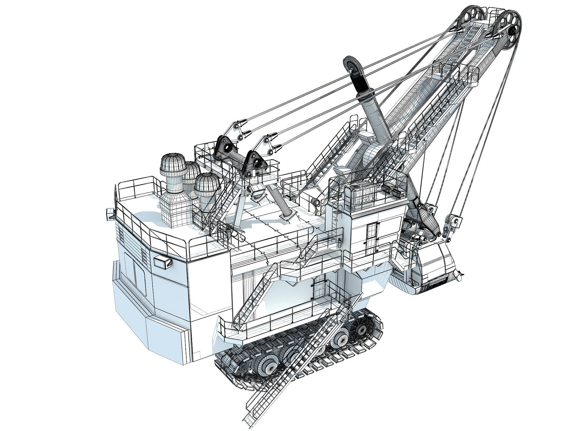 Mining Machinery 3D model_41