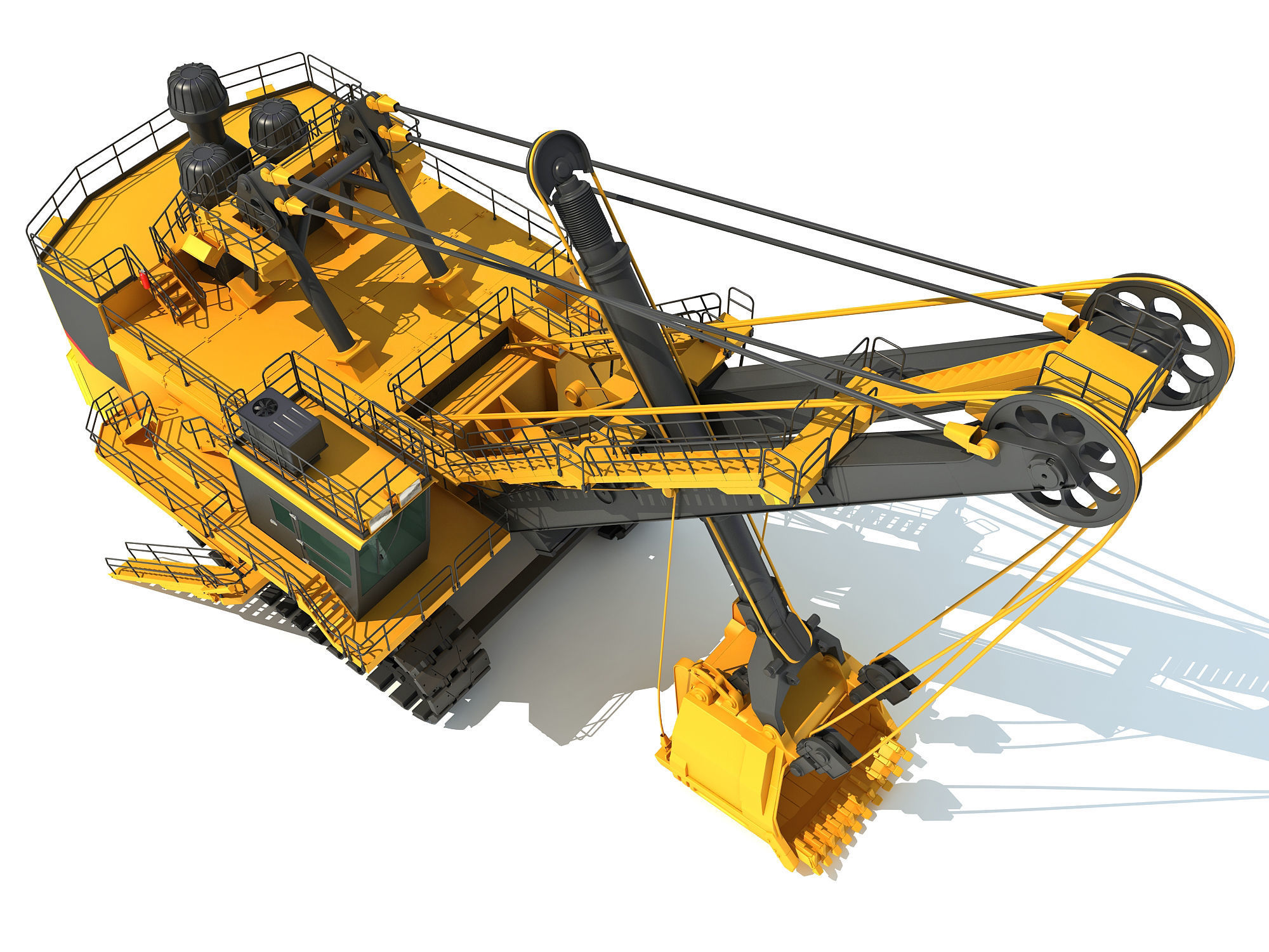 Mining Machinery 3D model_29