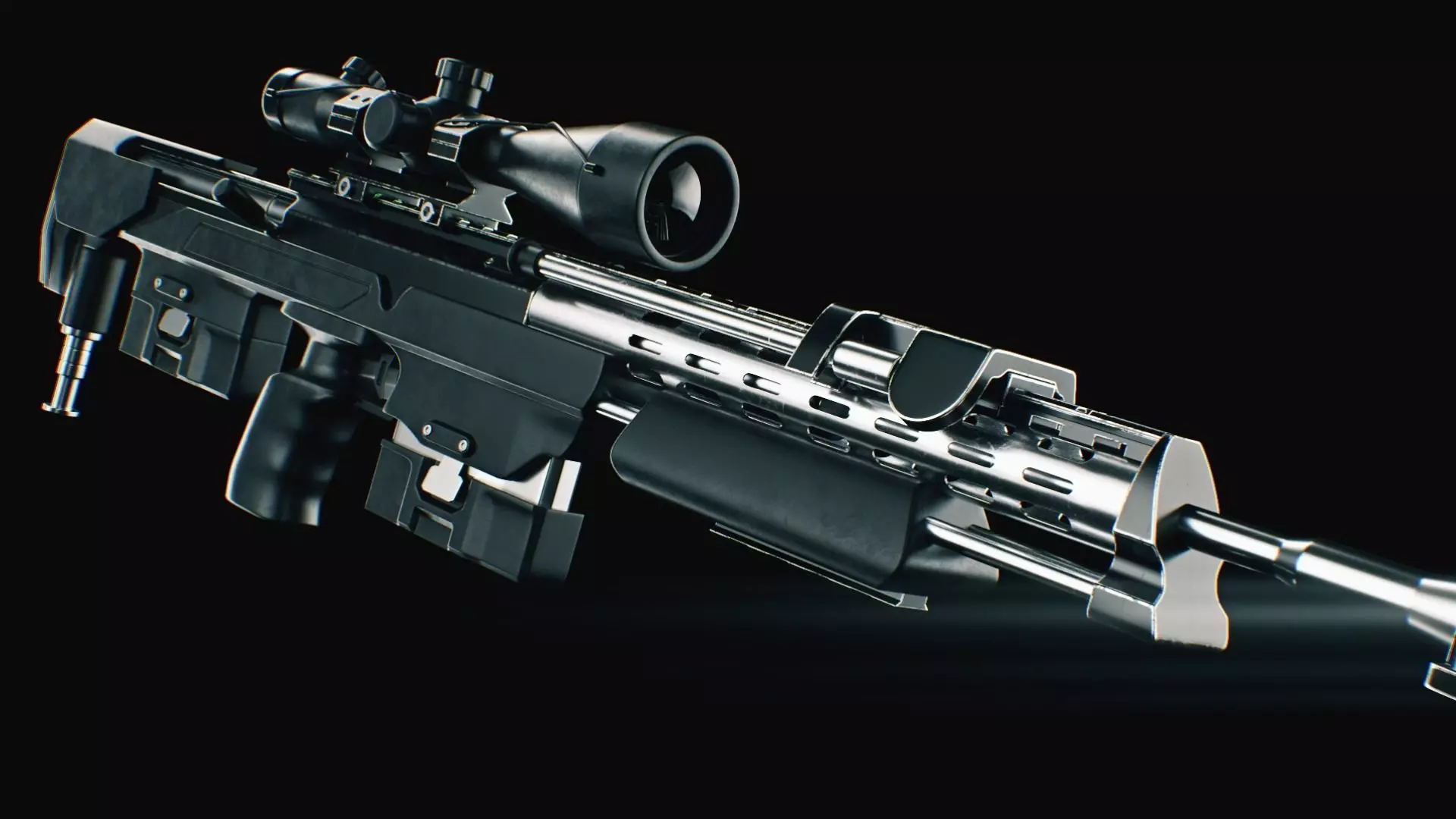 COD Bo2 DSR 50 sniper high poly 3D model_0