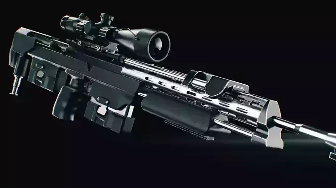 COD Bo2 DSR 50 sniper high poly 3D model