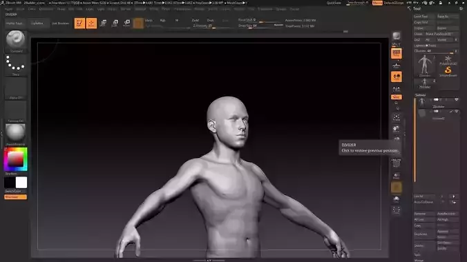 human kid white 3D model