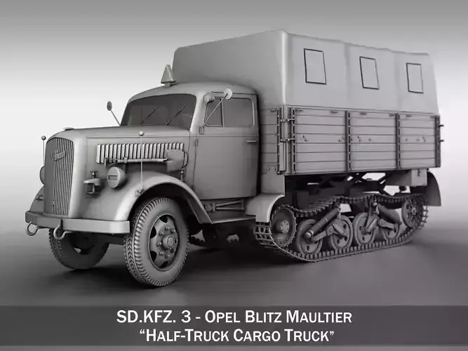 Opel Blitz Maultier - Half-Truck Cargo truck 
