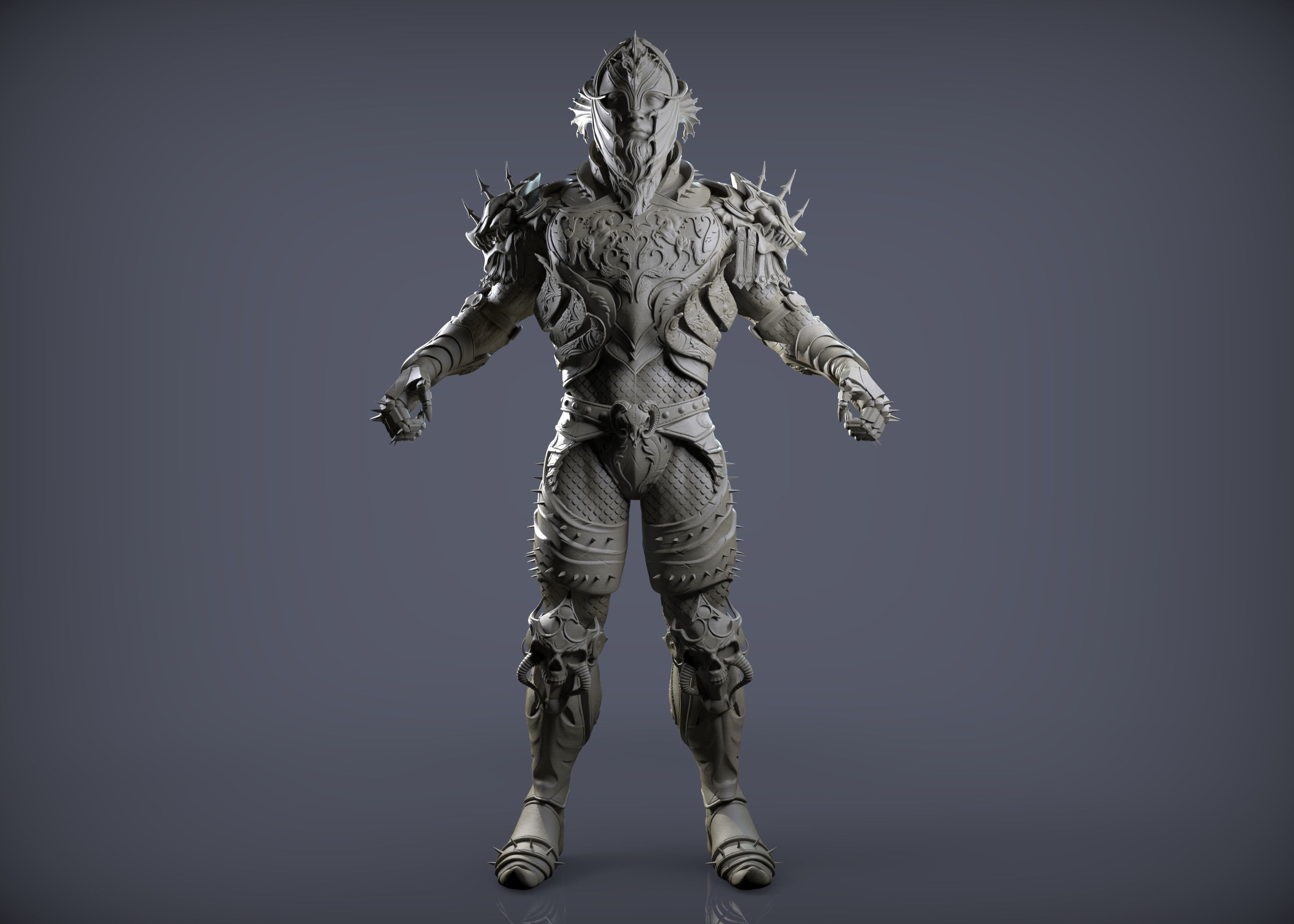 Dragon Rider Zbrush  3D model_2