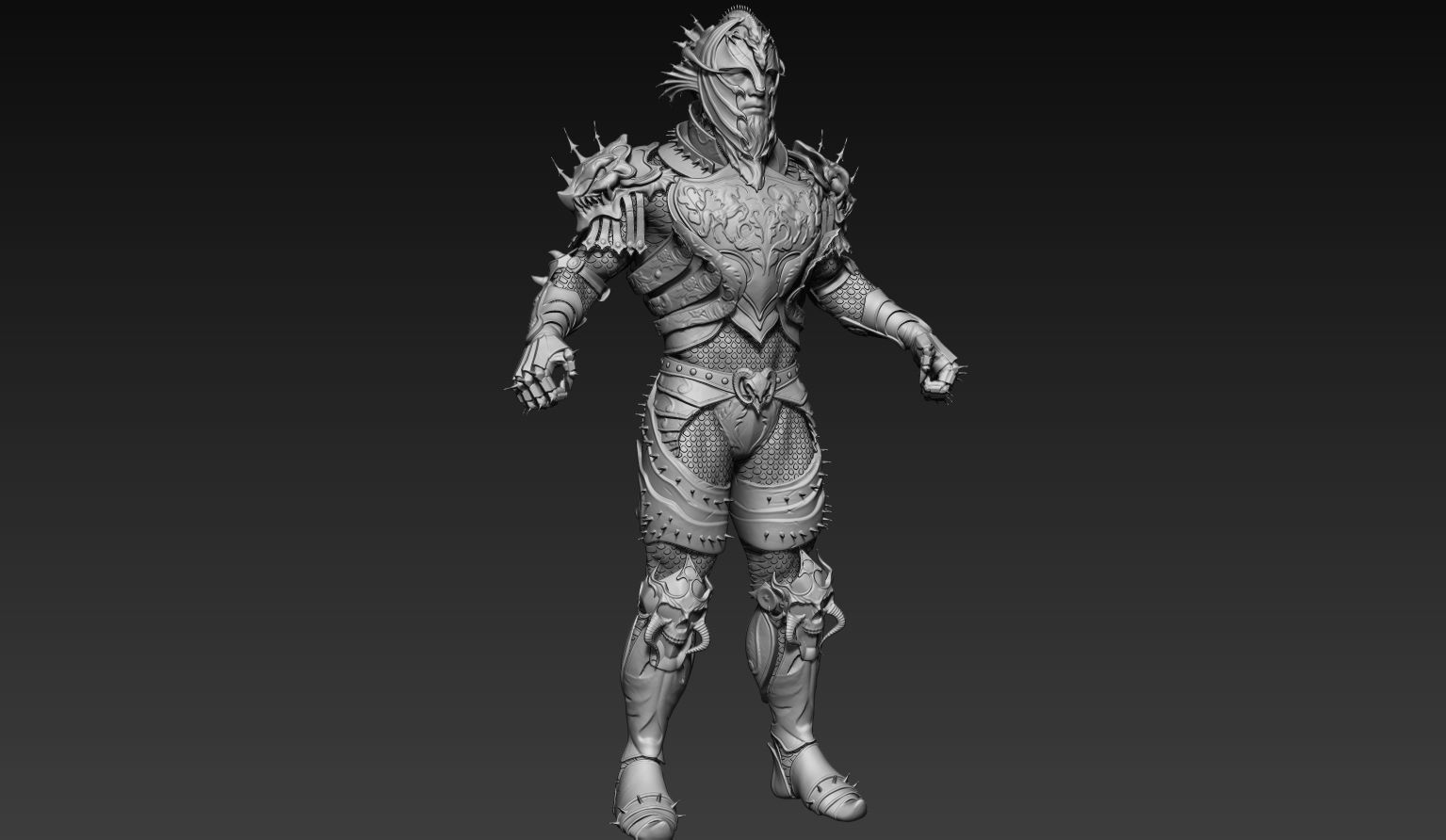 Dragon Rider Zbrush  3D model_4