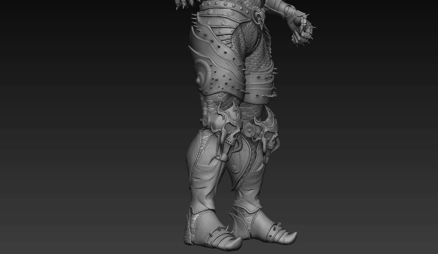 Dragon Rider Zbrush  3D model_13
