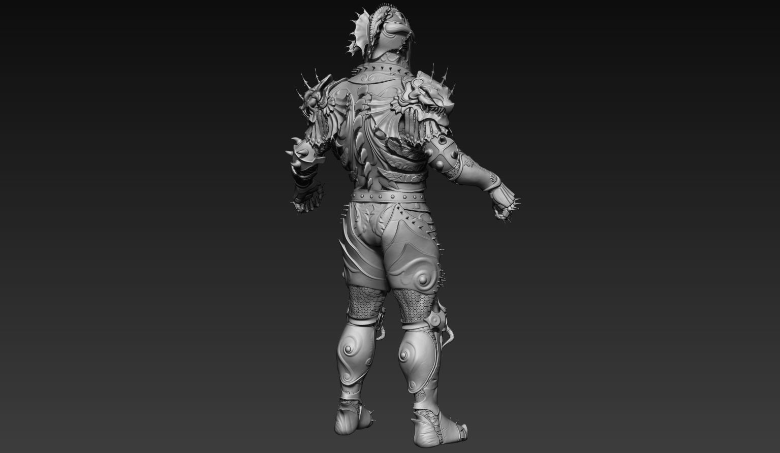 Dragon Rider Zbrush  3D model_5