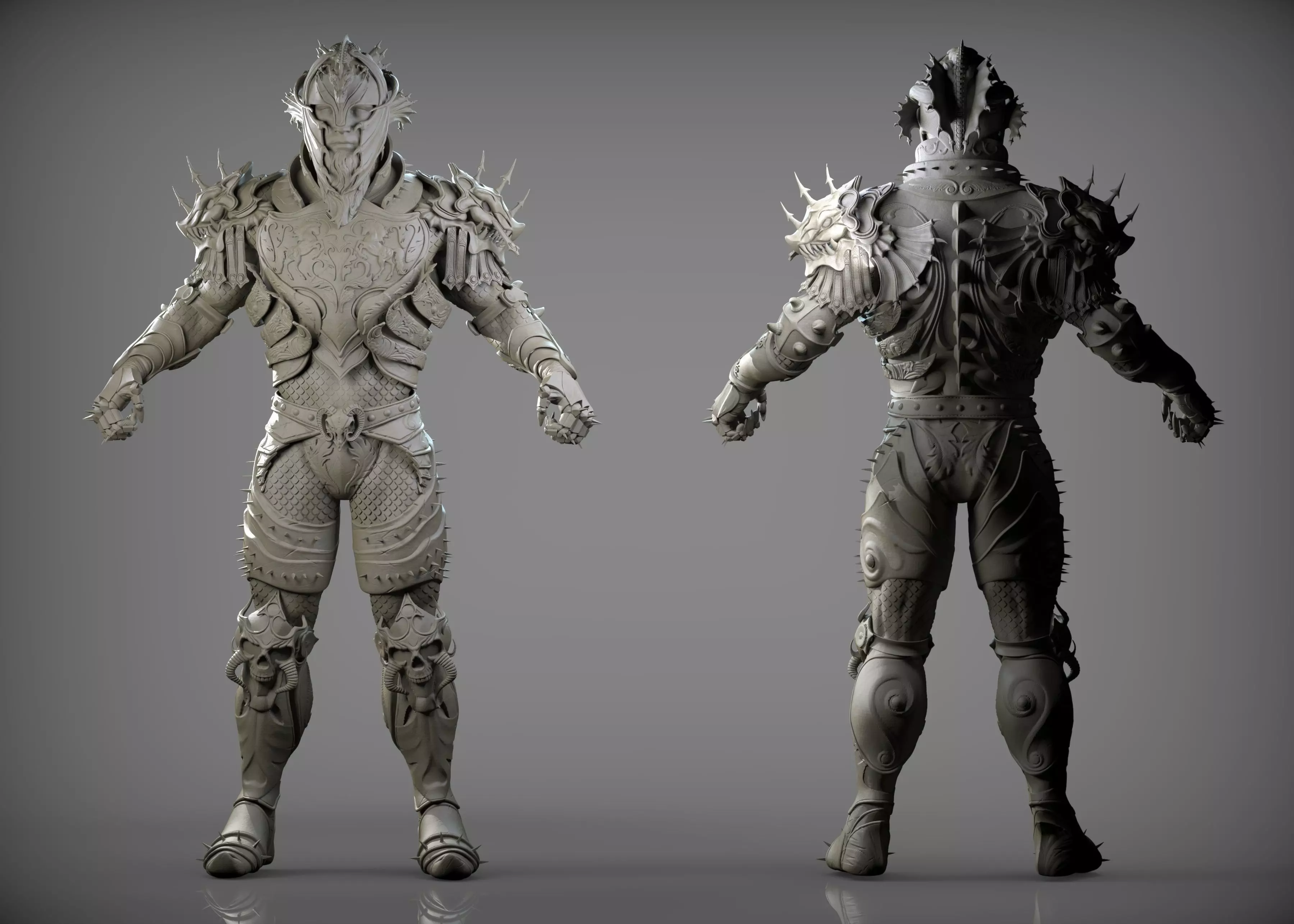 Dragon Rider Zbrush  3D model_0