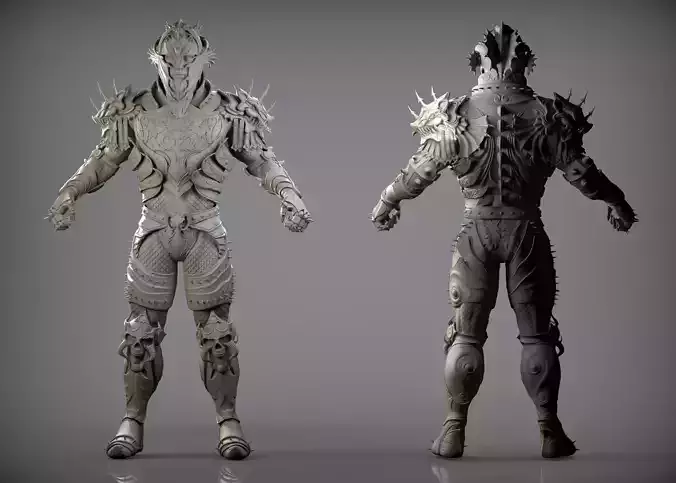 Dragon Rider Zbrush  3D model
