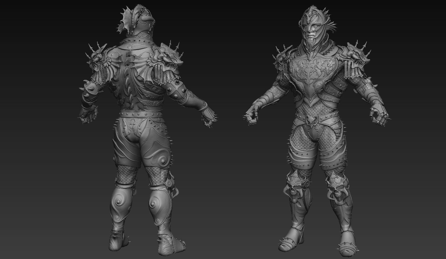 Dragon Rider Zbrush  3D model_14