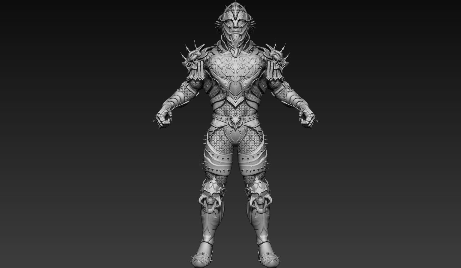 Dragon Rider Zbrush  3D model_3