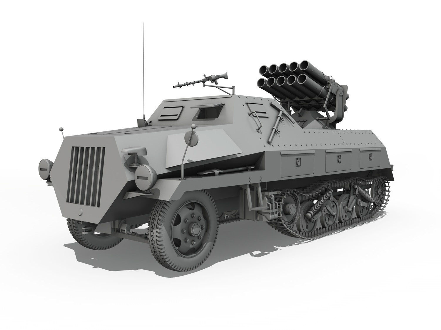 SDKFZ 4 - Panzerwerfer 42 3D model_1