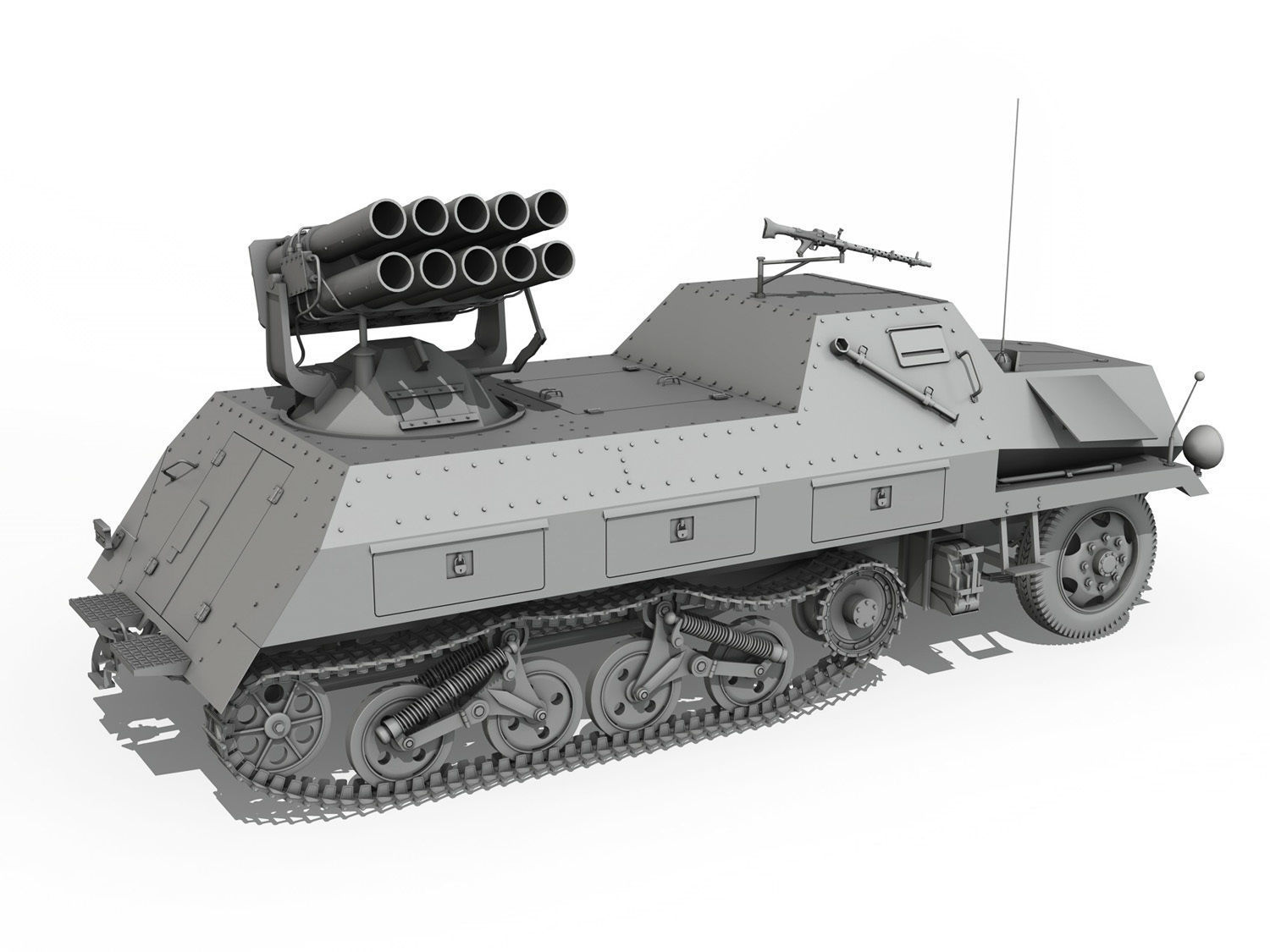 SDKFZ 4 - Panzerwerfer 42 3D model_5
