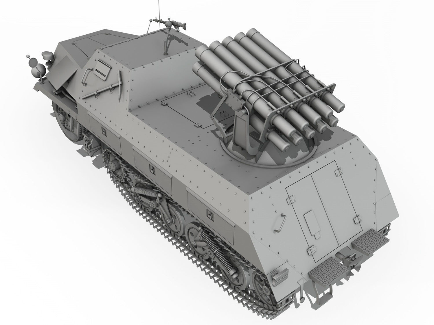 SDKFZ 4 - Panzerwerfer 42 3D model_4