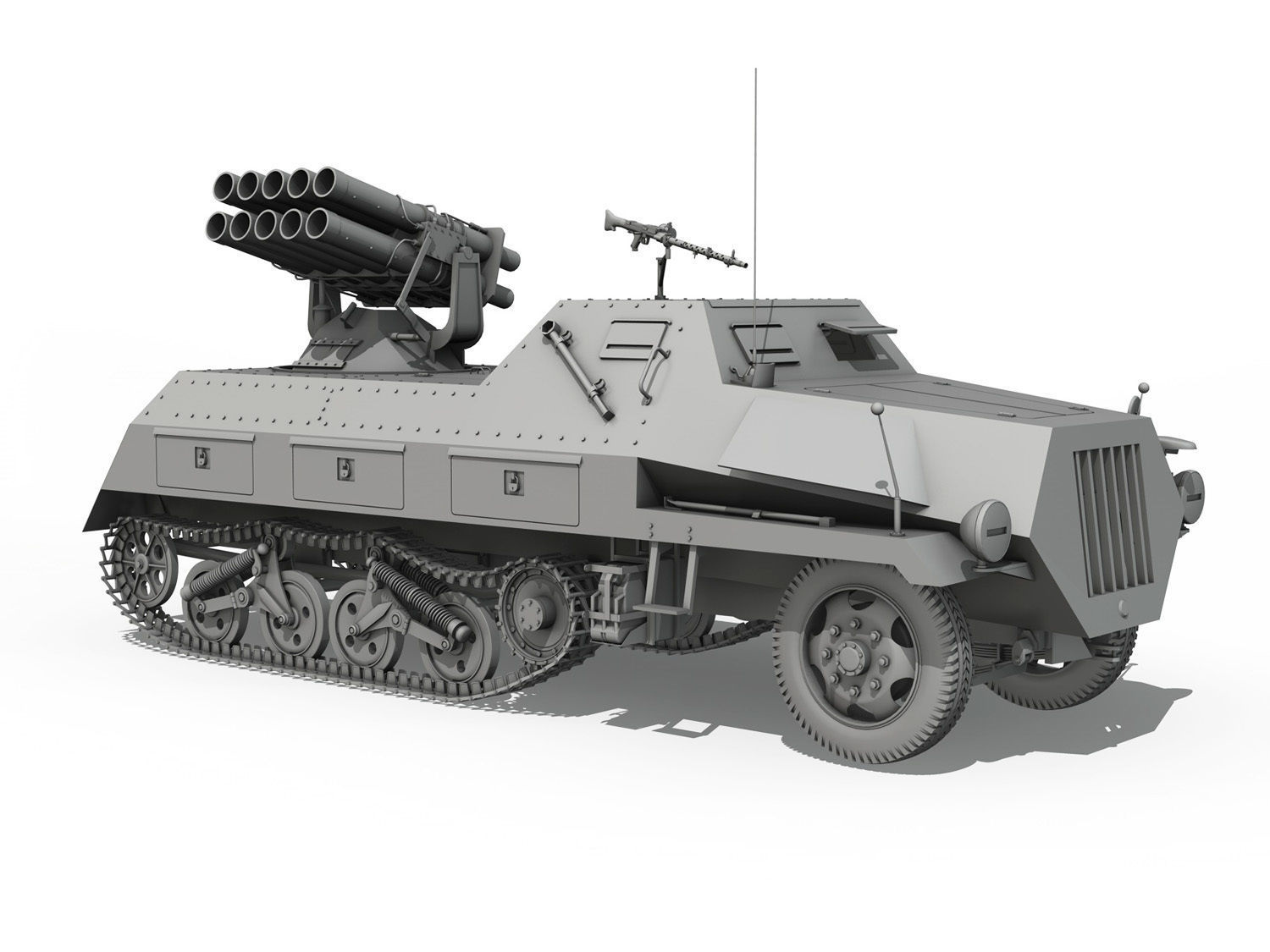 SDKFZ 4 - Panzerwerfer 42 3D model_6