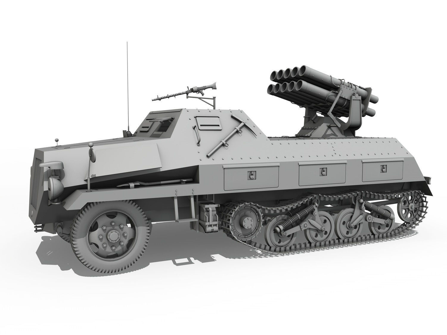 SDKFZ 4 - Panzerwerfer 42 3D model_2