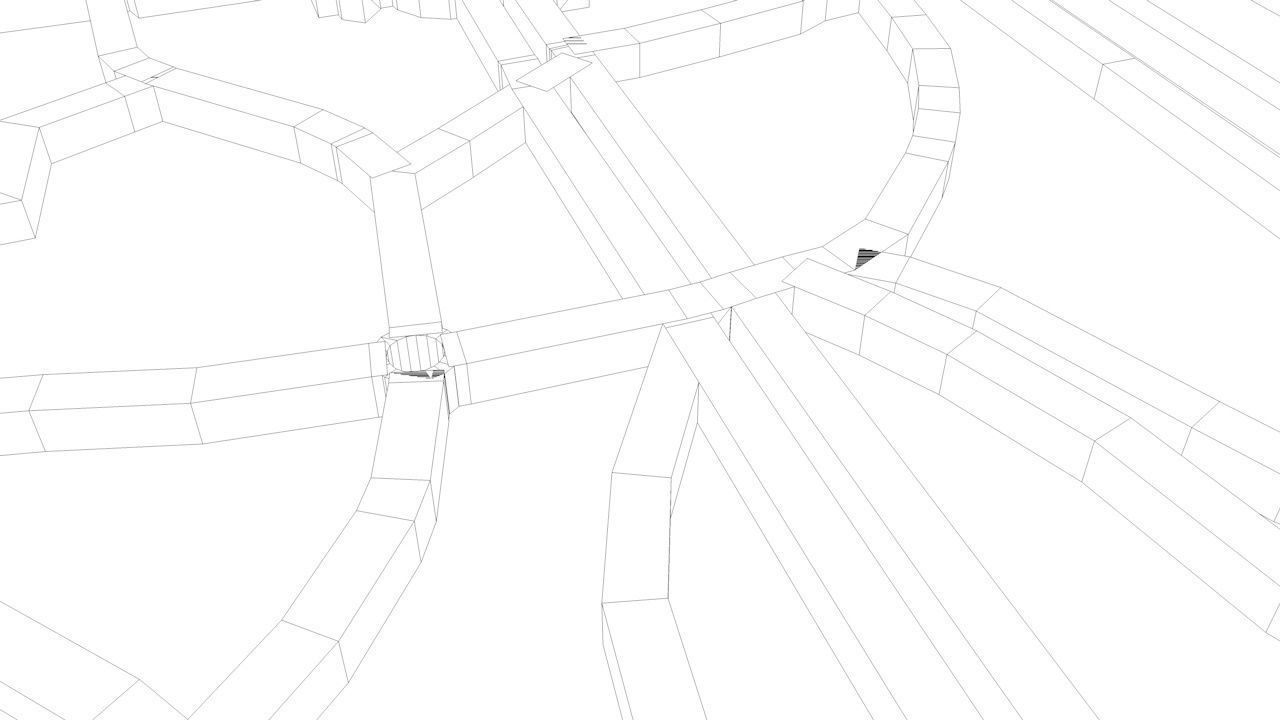 Dresden Road Network and Streets 3D model_9