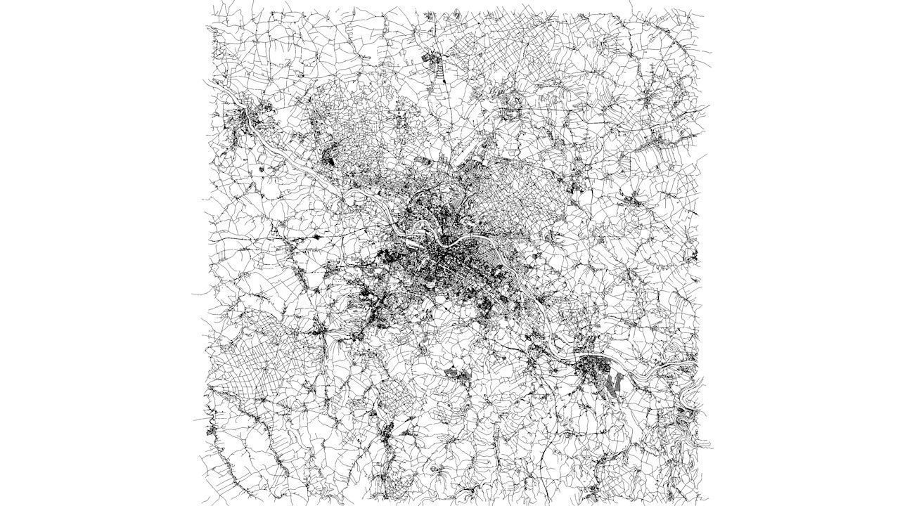 Dresden Road Network and Streets 3D model_7