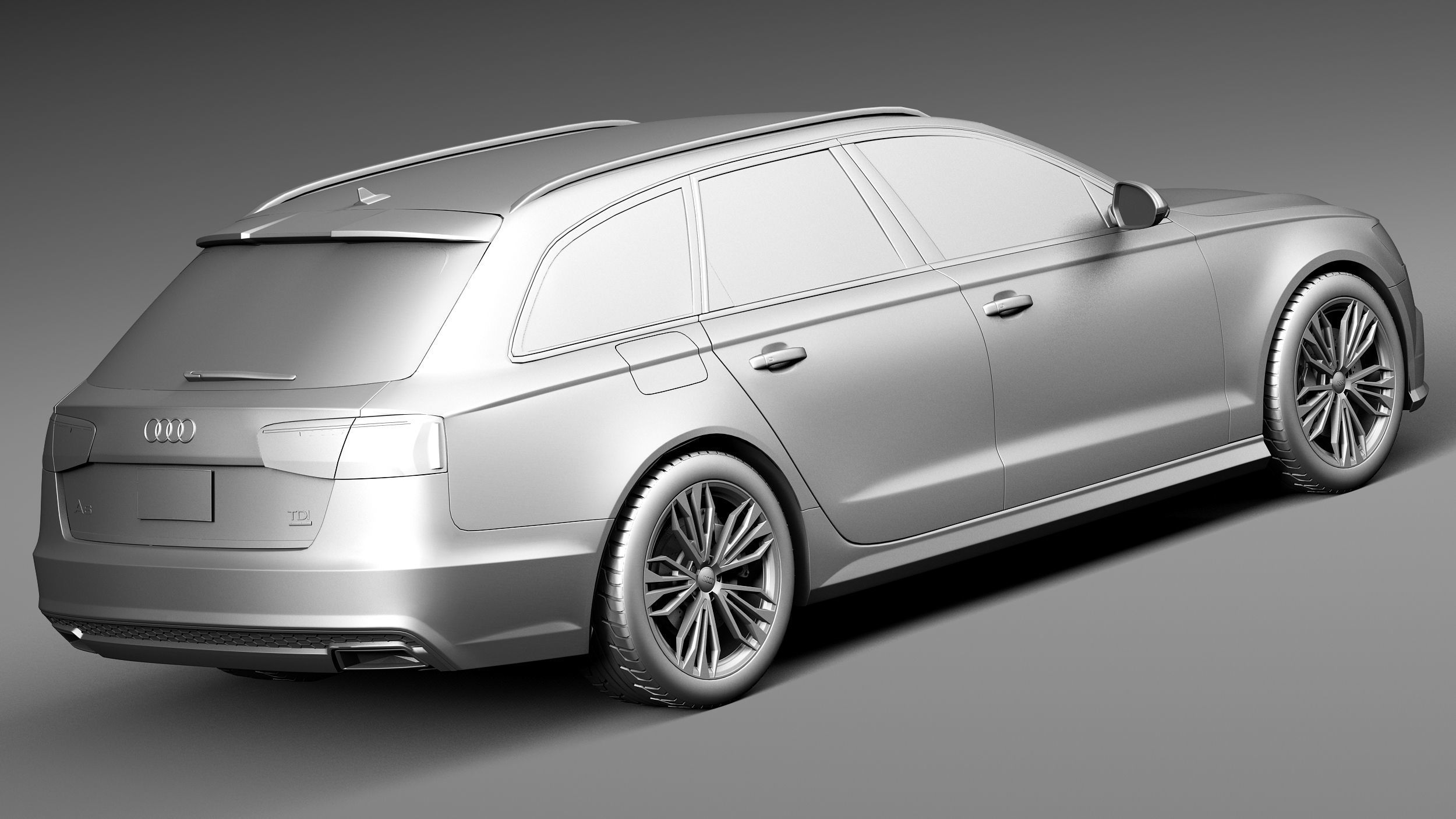Audi A6 Avant 2015 3D model_12