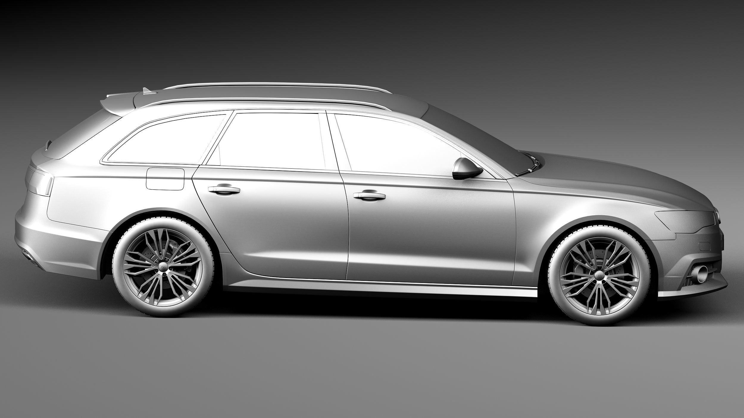 Audi A6 Avant 2015 3D model_14