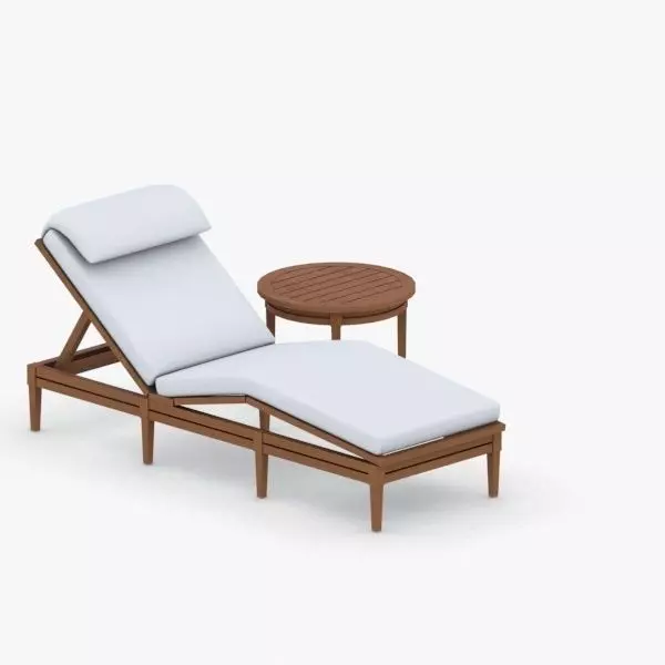 0932 - Ottoman Low-poly 3D model