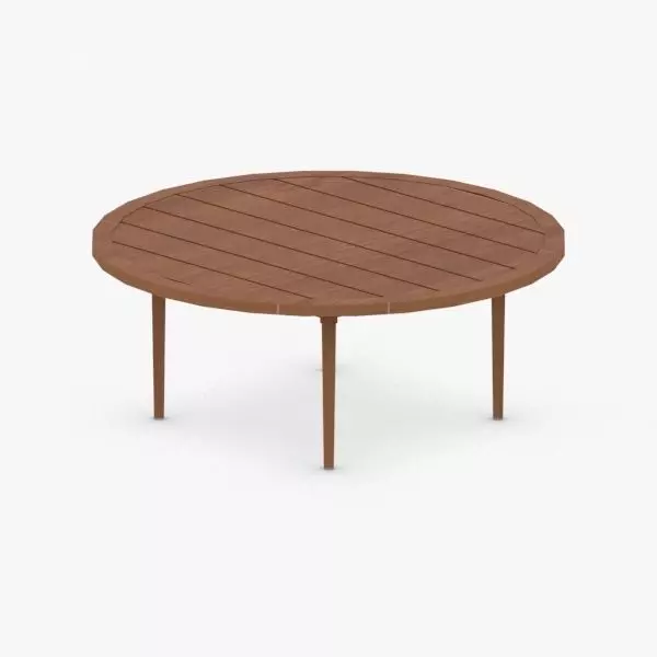 0933 - Outdoor Table Low-poly 3D model_0
