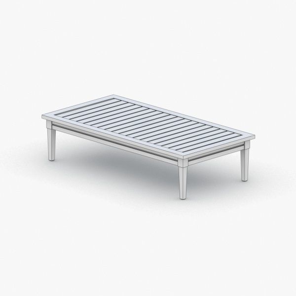 0936 - Outdoor Table Low-poly 3D model_4