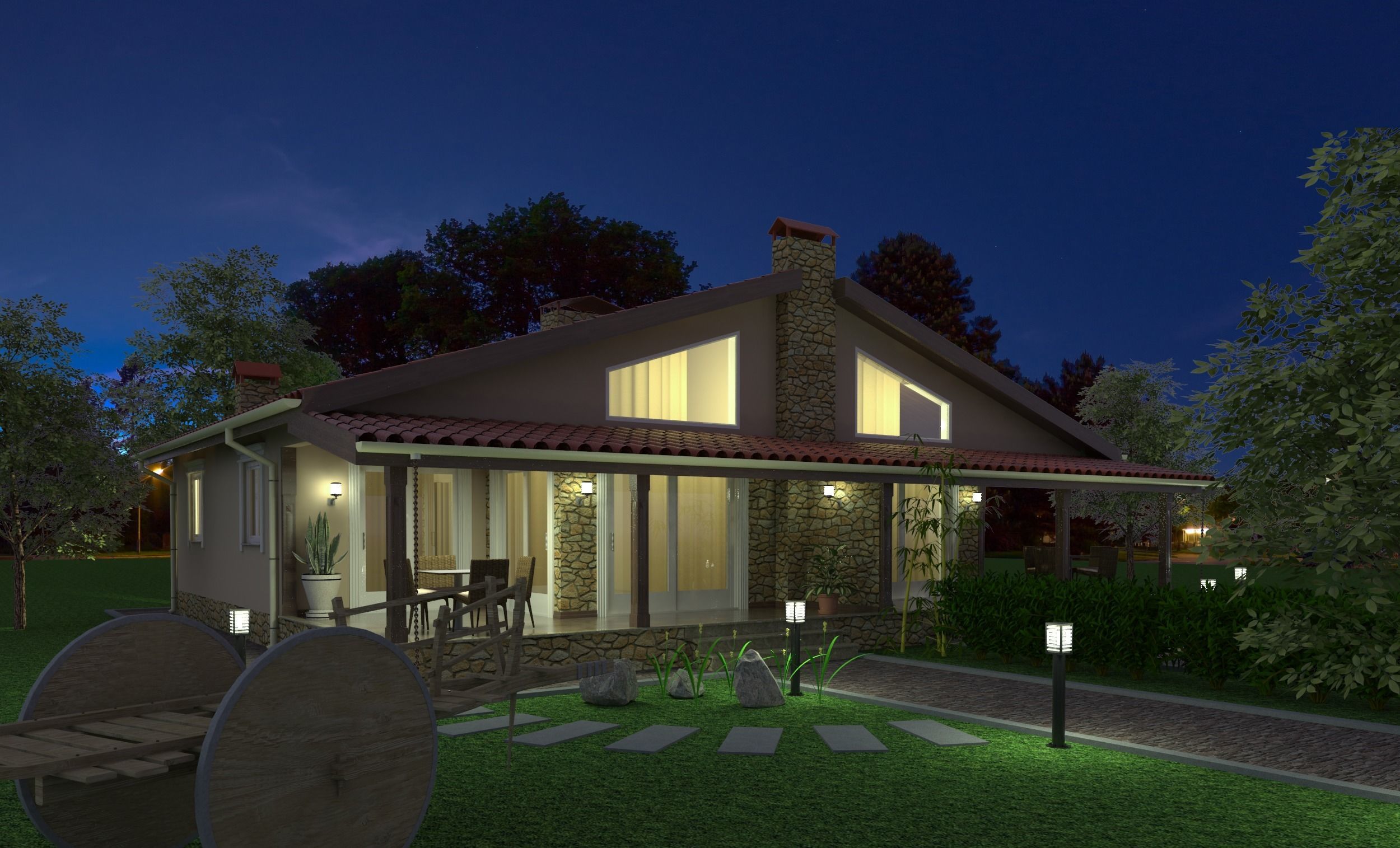 ENA Mimarlik Low-poly 3D model_1