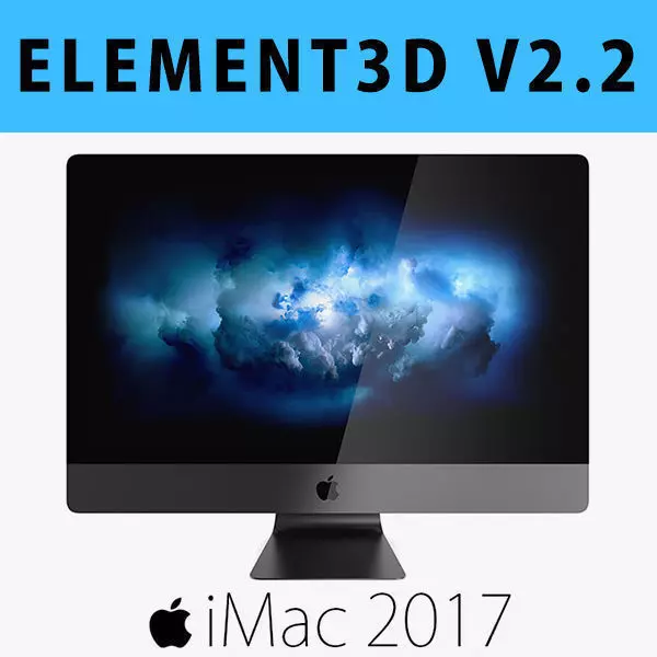 E3D - Apple iMac Pro 2017 27 Inches model 3D 3D model