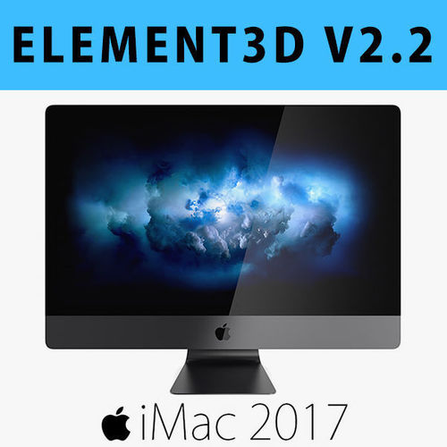 E3D - Apple iMac Pro 2017 27 Inches model 3D 3D model