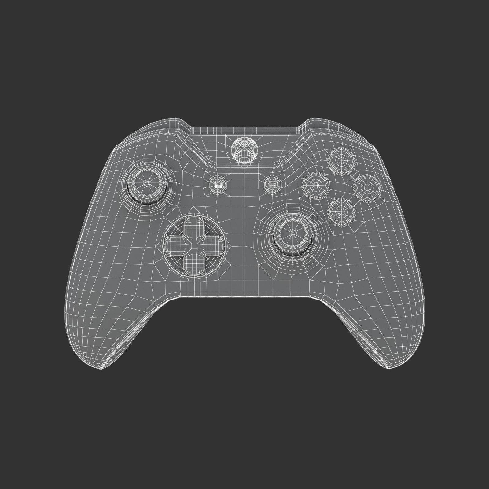 E3D - Xbox One X Console  Controller 3D model_9