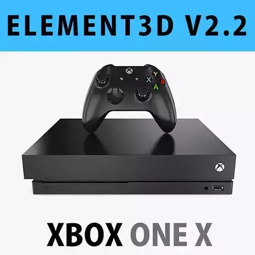 E3D - Xbox One X Console  Controller 3D model