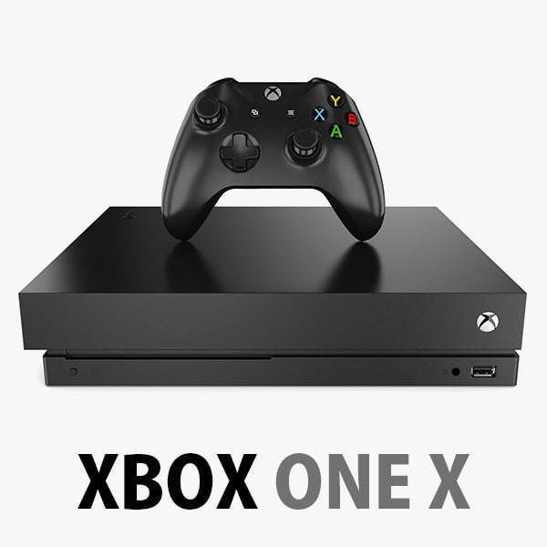 E3D - Xbox One X Console  Controller 3D model_1