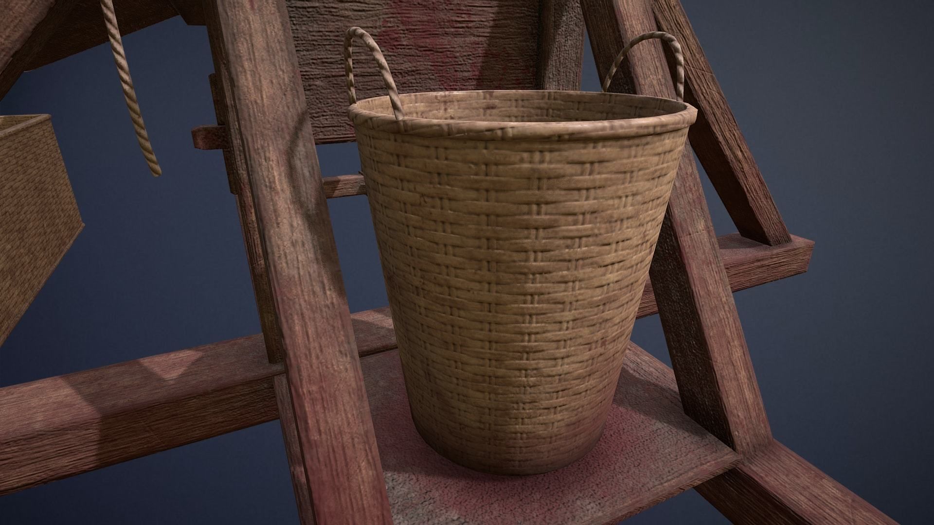 Guillotine game-ready asset Free low-poly 3D model_17