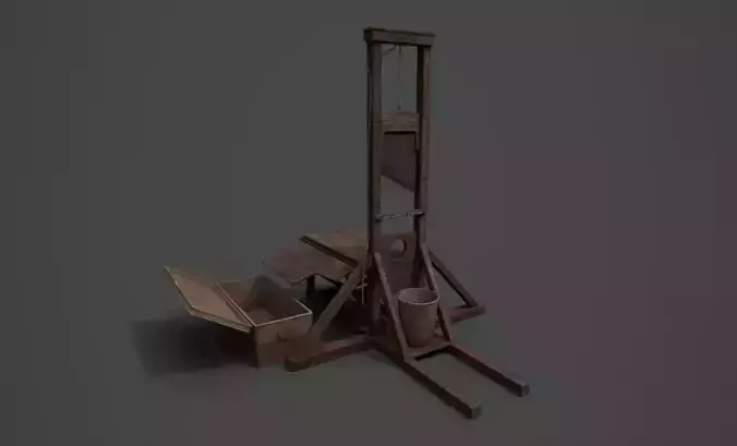 Guillotine game-ready asset Free low-poly 3D model Guillotine game-ready asset Free low-poly 3D model