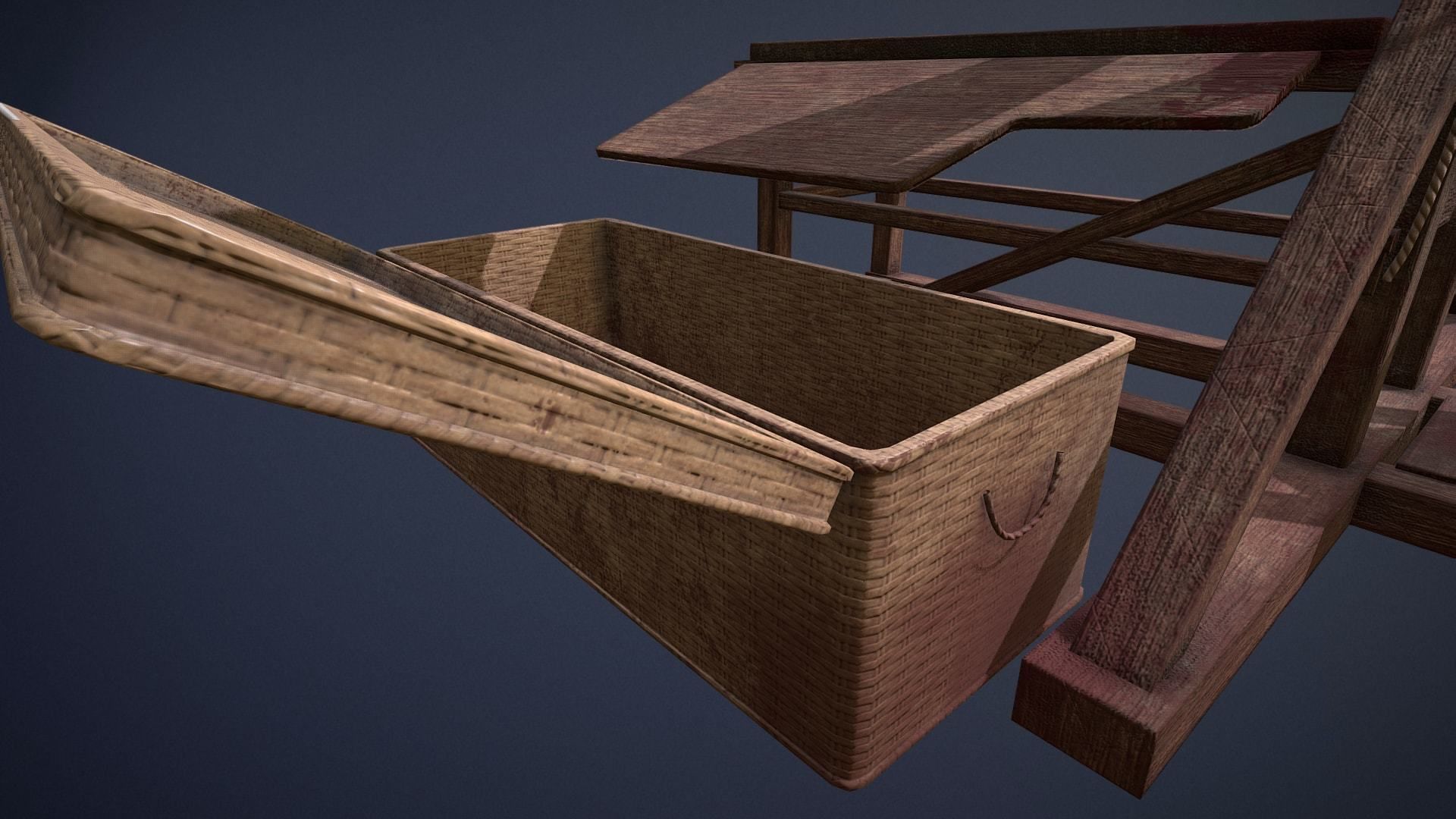 Guillotine game-ready asset Free low-poly 3D model_18